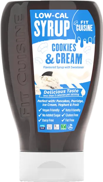 Fit Cuisine Low-Cal Syrup Cookies & Cream Нискокалоричен сироп с вкус на бисквити и сметана