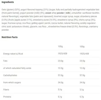 FIT SPO Flap Jack - Energy Oat Bar Енергиен овесен бар