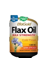 Nature's Way EfaGold Flax Oil MAX STRENGTH 1300 mg 57% ALA Ленено масло за сърдечно-съдовата система х 100 гел капсули