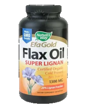 Nature's Way Flax Oil 1300 mg Super Lignan Ленено масло с лигнани х 100 капсули