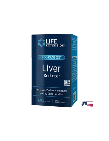 Life Extension Florassist® Liver Restore Пробиотик в подкрепа на черния дроб х 60 капсули
