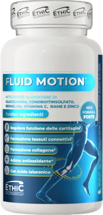Ethic Nutraceutici FLUID MOTION Caps Подкрепа за здрави стави с Bromelain & BCM95® Curcumin