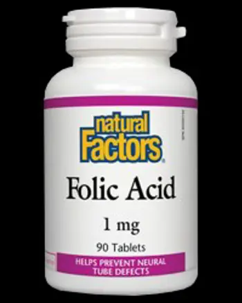 Folic Acid 1 mg 90 Таблетки, 90 Дози