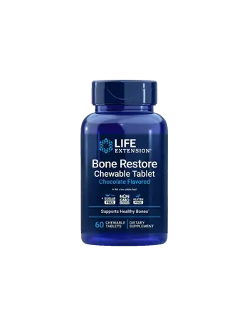 Life Extension Bone Restore Chewable Tablet Chocolate Flavored Формула за Кости х 60 дъвчащи таблетки