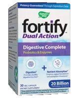 Nature's Way Fortify Dual Action Digestive Complete 20 Billion Active Probiotics За цялостно храносмилане х 30 капсули