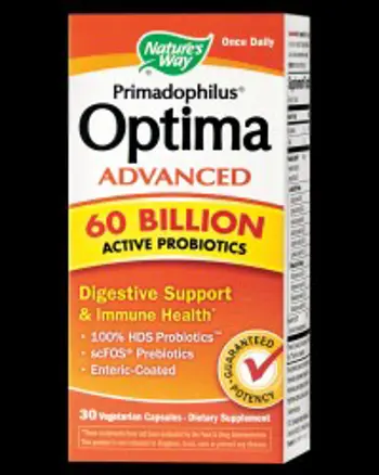 Nature's Way Fortify Optima Advanced 60 Billion Active Probiotics За храносмилане и имунитет х 30 капсули