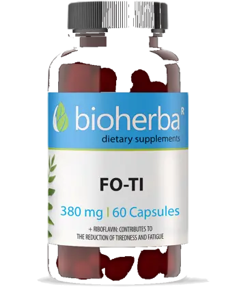 Bioherba FO-TI 380 mg За имунна система, жизненост и намаляване на умората х 60 капсули