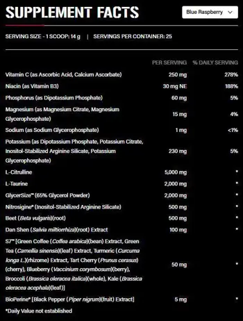 Rich Piana 5% Nutrition Full As F*ck Stimulant Free Pre-Workout Pump