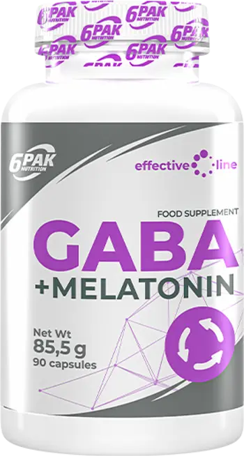 6PAK Nutrition GABA + Melatonin ГАБА + Мелатонин - 90 капсули, 90 дози