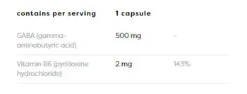 ГАБА + Витамин B6 / GABA 500 mg + Vitamin B6