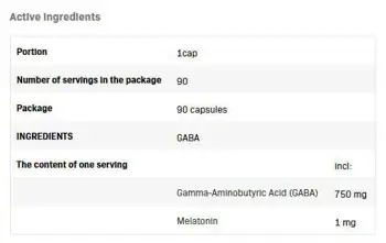 AllNutrition GABA 750 mg with Melatonin 1 mg За качествен сън и релаксация х 90 капсули
