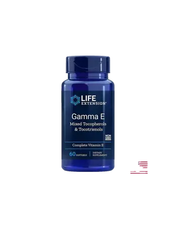 Life Extension Gamma E Mixed Tocopherols & Tocotrienols Витамин Е (миксирани токофероли и токотриеноли) х 60 софтгел капсули
