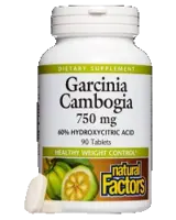 Natural Factors Garcinia Cambogia 750 mg За контрол на теглото х 90 Таблетки