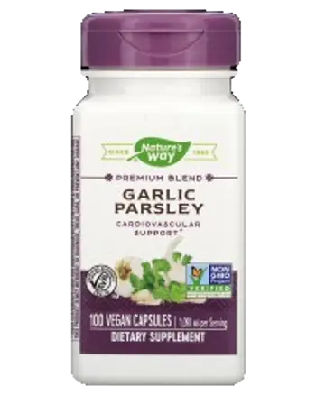 Nature's Way Garlic & Parsley 545 mg Чесън и магданоз за имунитет и сърдечно здраве х 100 капсули