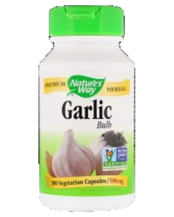 Nature's Way Garlic Bulb 580 mg Екстракт от чесън за сърдечно-съдова система и имунитет х 100 капсули