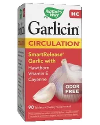 Nature's Way Garlicin HC 400 mg Подкрепа за сърдечно-съдовата система х 90 капсули