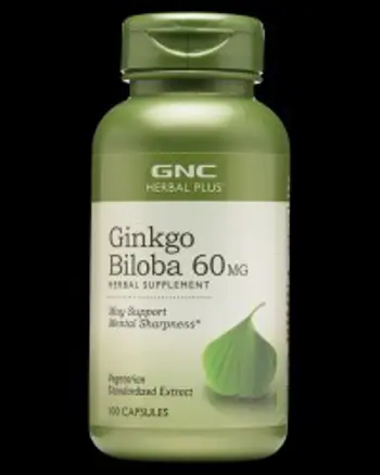 Ginkgo Biloba 60 mg - 100 капсули, 100 Дози