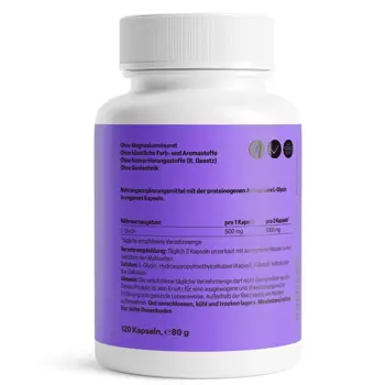 ZEINpharma Глицин (Glycine) 500 mg За спокоен сън и възстановяване х 120 капсули