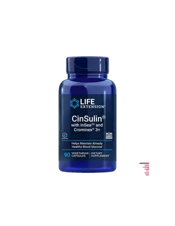 Life Extension CinSulin with InSea2 and Crominex®3+ Глюкозен метаболизъм