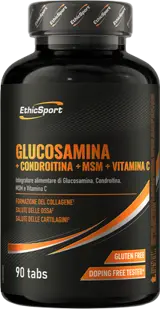 EthicSport Glucosamina + Condroitina + MSM + Vitamina C За здрави стави и хрущяли х 90 таблетки