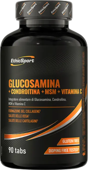 EthicSport Glucosamina + Condroitina + MSM + Vitamina C За здрави стави и хрущяли х 90 таблетки