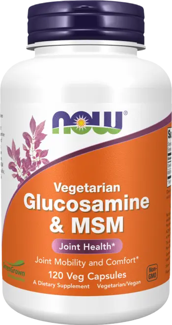NOW Foods Glucosamine & MSM Глюкозамин HCL + МСМ Метилсулфонилметан