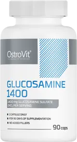 OstroVit Glucosamine 1400 мг Глюкозамин Сулфат - 90 капсули, 90 дози