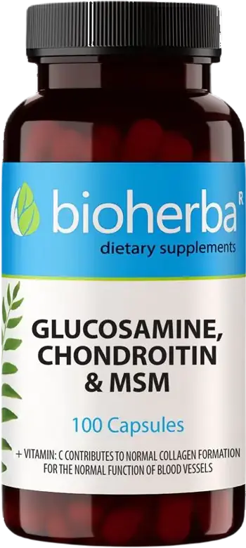 Bioherba Glucosamine & Chondroitin + MSM За здрави стави и хрущяли