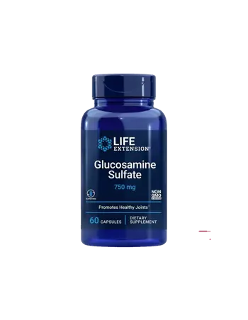 Life Extension Glucosamine Sulfate Глюкозамин сулфат 750 mg х 60 капсули