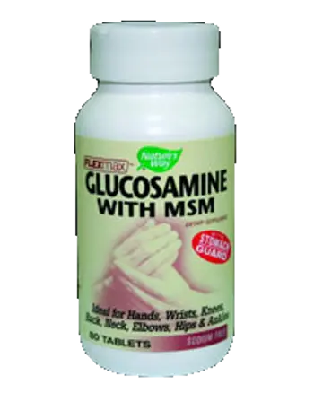 Nature's Way Flexmax Glucosamine Sulfate MSM 875 mg За здрави стави и хрущяли х 80 таблетки