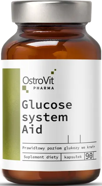 OstroVit Glucose System Aid with Berberine, Alpha Lipoic Acid, Cinnamon & Mulberry Специализирана Формула в Подкрепа на Въглехидратния Метаболизъм - 90 капсули, 30 дози
