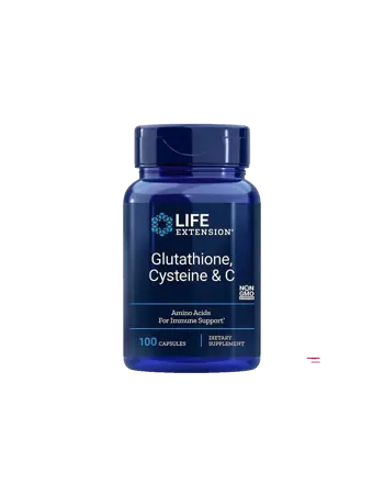 Life Extension Glutathione, Cysteine & C Глутатион, Цистеин и витамин С х 100 капсули