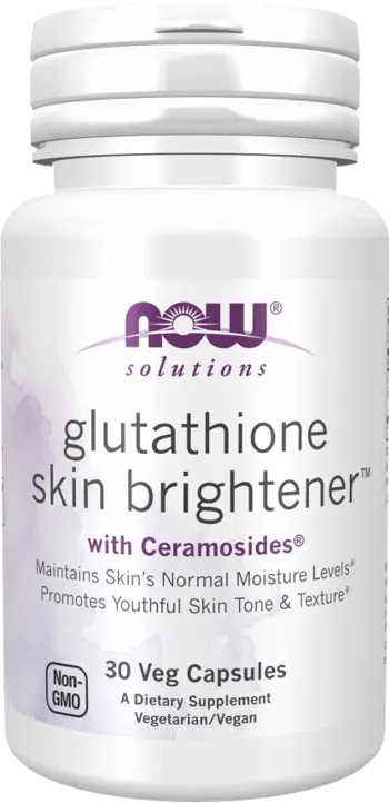 NOW Foods Glutathione Skin Brightener™ with Ceramosides® Глутатион + Ceramosides® - 30 веге капсули, 30 дози