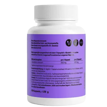 ZEINpharma Глутатион (Glutathione) 250 mg Мощен антиоксидант за детоксикация х 90 капсули