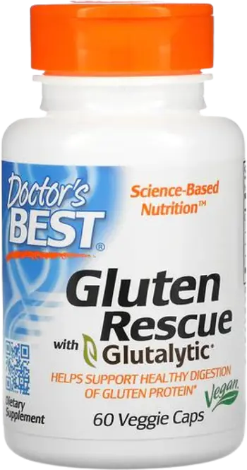 Doctor's Best Gluten Rescue with Glutalytic® Ензими за разграждане на глутен