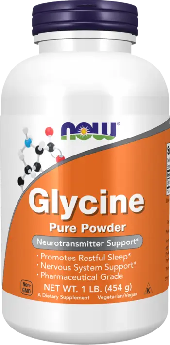 NOW Foods Glycine Powder 3000 мг Глицин на Прах - 454 грама, 151 дози