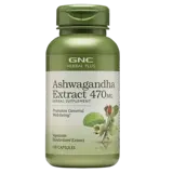 GNC Herbal Plus® Ашваганда Екстракт 470 мг - 100 капсули, 100 дози