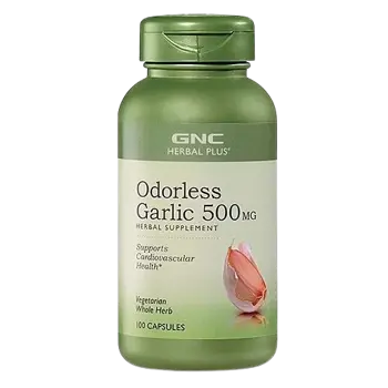 GNC Herbal Plus ® Чесън 500 мг Без Мирис - 100 капсули, 100 дози