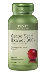 GNC Herbal Plus® Гроздови Семки Екстракт 300 мг - 100 капсули, 100 дози