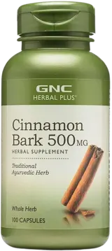 GNC Herbal Plus® Канела Кора - 100 капсули, 100 дози