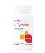 GNC Л-Тирозин 500 мг - 60 вегетариански каплети, 60 дози