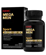 GNC Mega Men® Мега Мен Спорт Мултивитамини за Мъже - 90 каплети, 90 дози