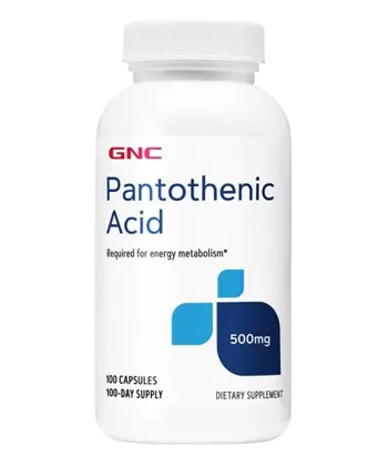 GNC Пантотенова Киселина 500 мг - 100 капсули, 100 дози