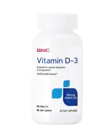 GNC Витамин D-3 1 000IU (25 µg) - 180 таблетки, 180 дози