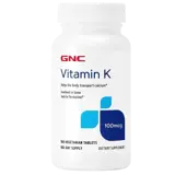 GNC Витамин К-1 100 µg - 180 вегетариански таблетки, 180 дози
