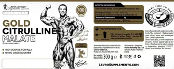 Kevin Levrone Gold Citrulline Malate Powder Цитрулин Малат - 300 грама, 100 дози