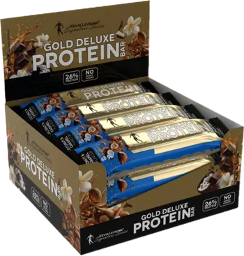 Kevin Levrone GOLD DeLuxe Protein Bar Протеинов Бар - 12 протеинови бара x 48 грама, 12 дози