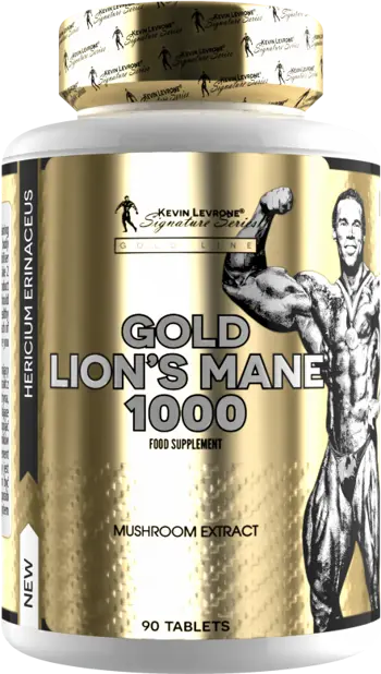 Kevin Levrone GOLD Lion's Mane 1000 мг Гъба Лъвска Грива - 90 таблетки, 45 дози
