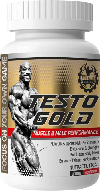 Dexter Jackson Gold Series Testo Gold Тестостеронов бустер за мъжка производителност х 60 таблетки