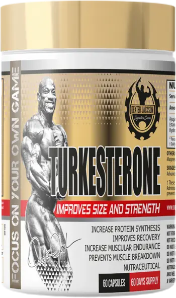 Dexter Jackson Gold Series Turkesterone 500 mg Екдистероид за мускулен растеж и сила х 60 капсули